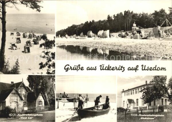 Ueckeritz Usedom Strand Kindererholungseheime