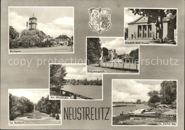 Neustrelitz Marktplatz Friedrich-Wolf-Theater Guten
