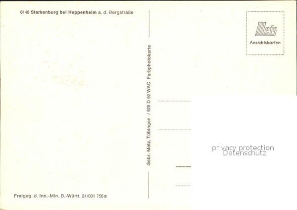 Heppenheim Bergstrasse Fliegeraufnahme Starkenburg – Bild 2