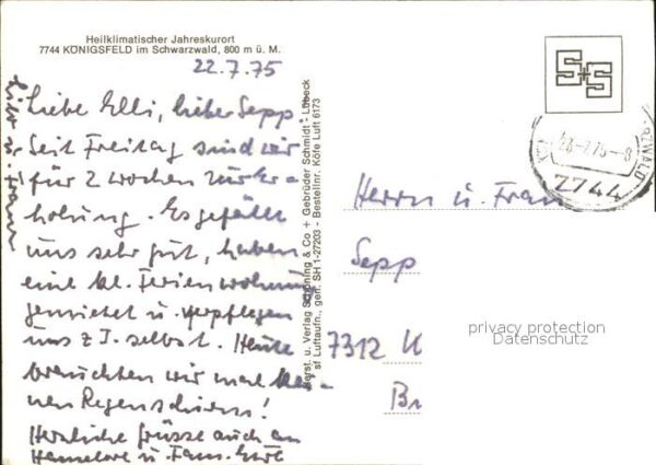 Koenigsfeld Schwarzwald Kurort Fliegeraufnahme – Bild 2