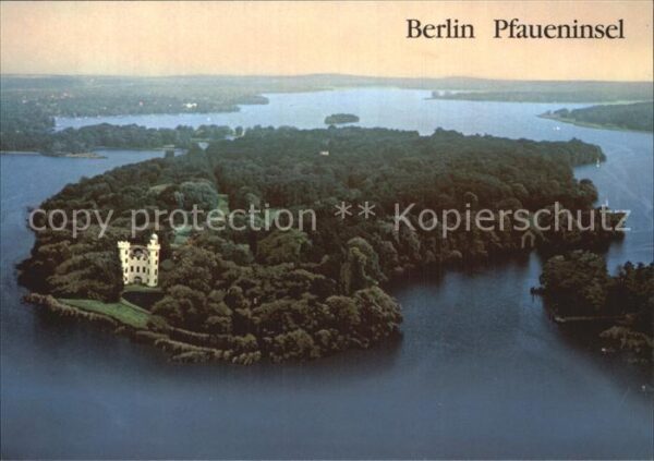 Berlin Pfaueninsel Schloss Havel Fliegeraufnah