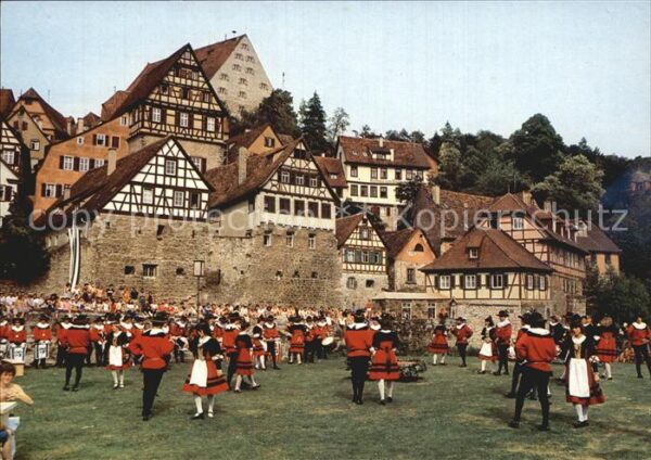 Schwaebisch Hall Siedertanz Siederfest Altstadt Fachwerk