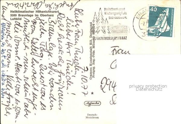 Braunlage Heilklimatischer Höhenluftkurort Fliege – Bild 2
