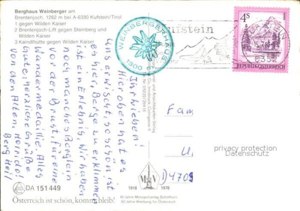 Kufstein Tirol Berghaus Weinberger Wilder Kaiser Brent – Bild 2