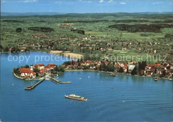Wasserburg Bodensee Halbinsel Fliegeraufnahme