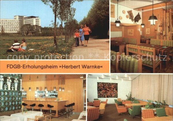 Klink Waren FDGB Erholungsheim Herbert Warnke Jäger
