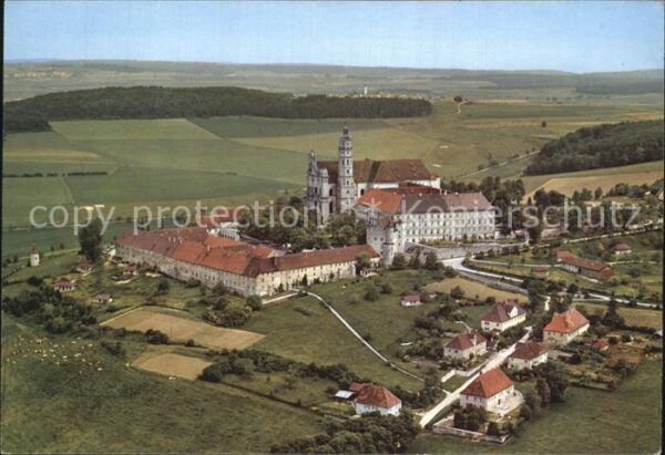 Neresheim Benediktinerkloster Fliegeraufnahme