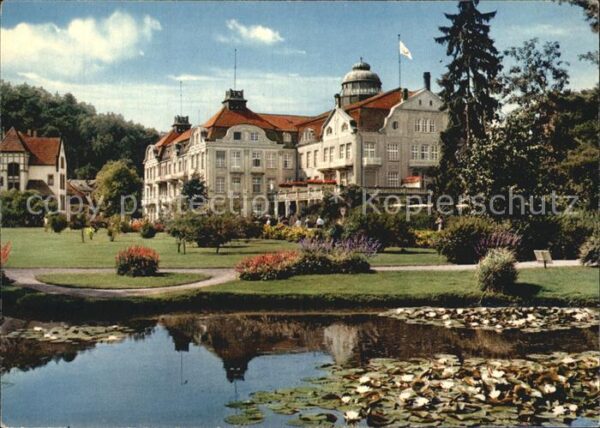 Bad Salzschlirf Badehof Park Seerosen Teich