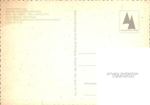 Altglashuetten Hotel Pension Seehof Windgfällweiher Te – Bild 2