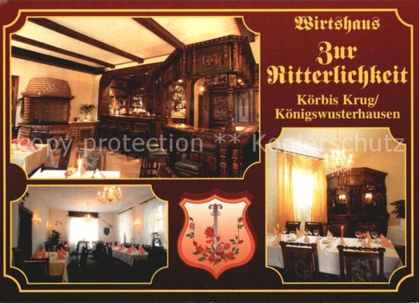 Koerbis Krug Wirtshaus Zur Ritterlichkeit Restaurant