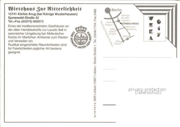 Koerbis Krug Wirtshaus Zur Ritterlichkeit Restaurant – Bild 2