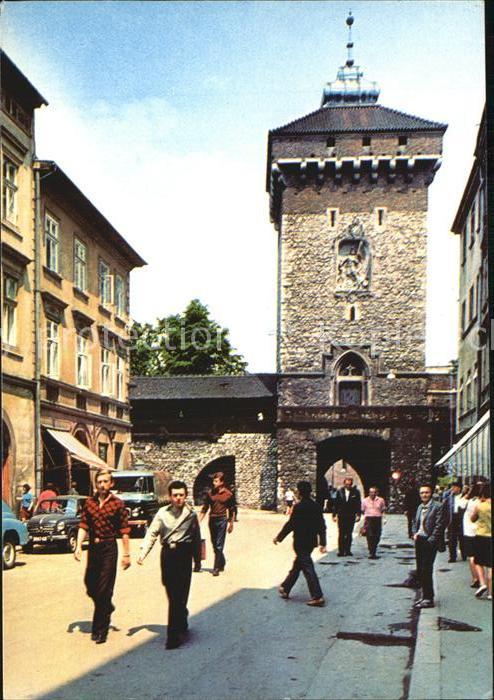 Krakow Krakau Brama Florianska XIV w. Tor