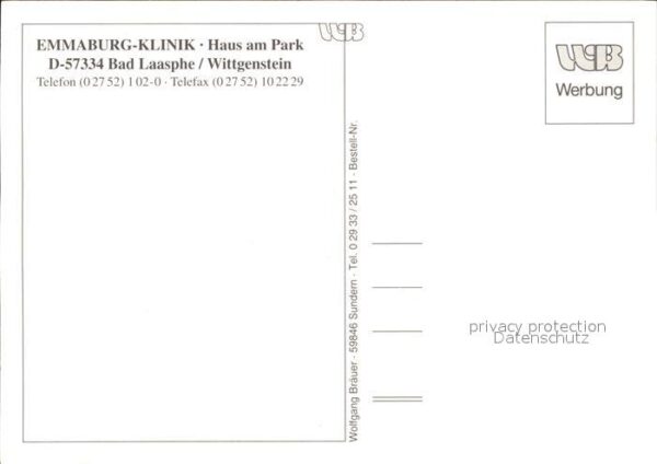 Bad Laasphe Emmaburg Klinik Haus am Park – Bild 2