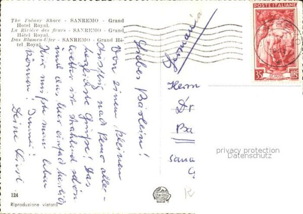 Sanremo Grand Hotel Royal Riviera dei Fiori Pal – Bild 2