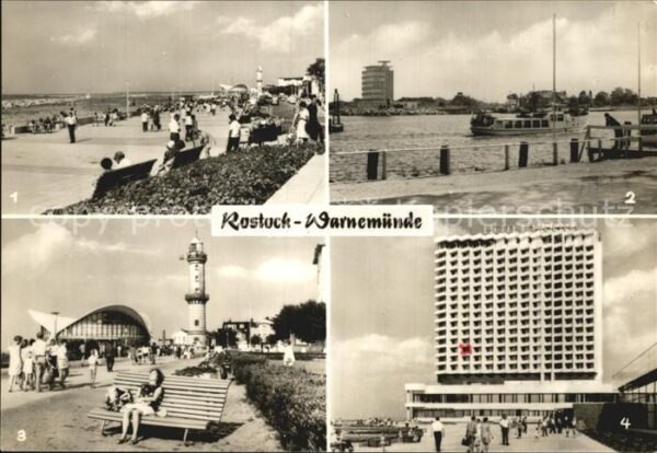 Warnemuende Ostseebad Strandpromenade Lotsenstation Leuchttur