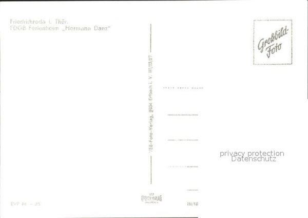Friedrichroda FDGB Erholungsheim Hermann Danz – Bild 2