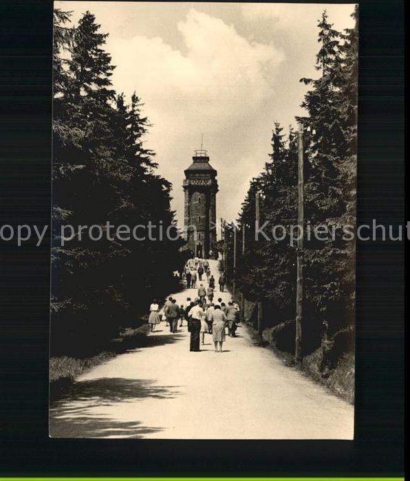 Auersberg Wildenthal Aussichtsturm Handabzug