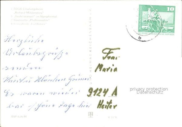 Joessnitz FDGB Erholungsheim Teufelskanzel Nymphe – Bild 2