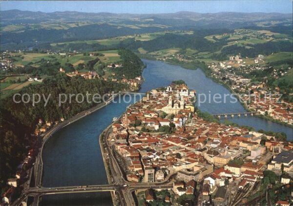 Passau Dreiflüssestadt am Zusammenfluss von Do