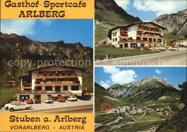 Stuben Vorarlberg Gasthof Sportcafe Arlberg Wintersportpl
