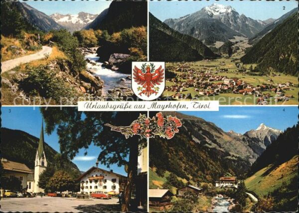 Mayrhofen Zillertal Motiv aus der Stillupp Grünberg Strasse