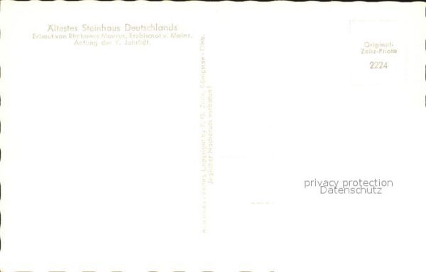 Winkel Oestrich-Winkel Das älteste Steinhaus Deutschlands – Bild 2