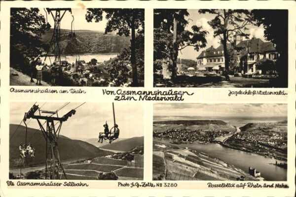 Assmannshausen Jagdschloss Niederwald Rosselblick Seil