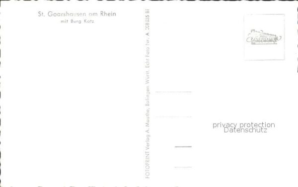 St Goarshausen Burg Katz – Bild 2