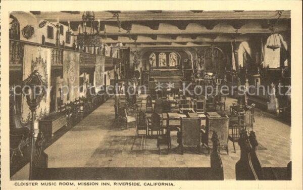 Riverside California Cloister Music Room Mission Inn
