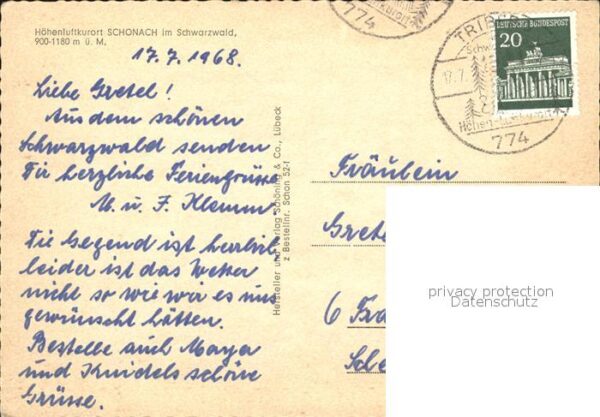 Schonach Schwarzwald Stadtansicht – Bild 2