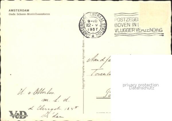 Amsterdam Niederlande Oude Schans-Montelbeanstoren – Bild 2