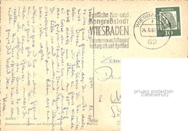 Wiesbaden Stadtansicht Dom – Bild 2