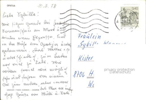 Opatija Abbazia Kleiner Hafen – Bild 2