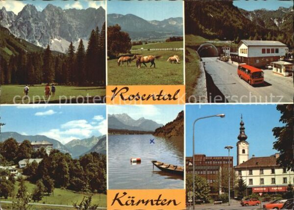 Rosental Kainach Märchenwiese mit Vertatscha Haflinger L