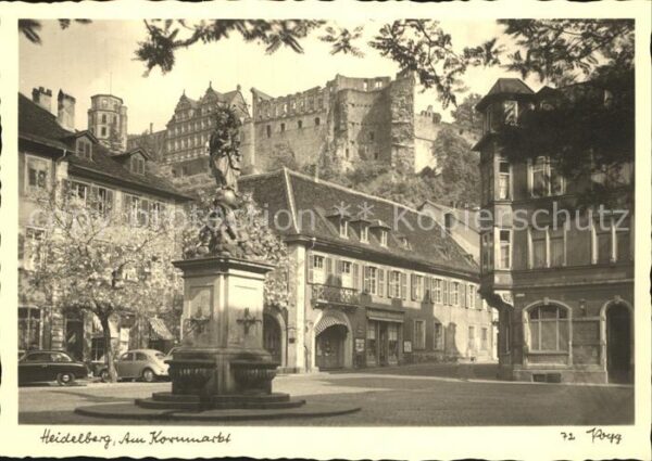Heidelberg Neckar Am Kornmarkt