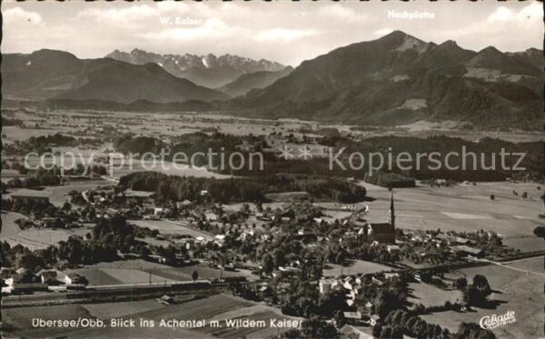 Uebersee Achental mit Wildem Kaiser Fliegeraufna