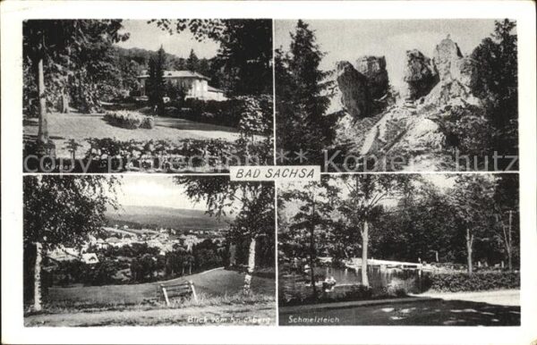 Bad Sachsa Harz Kurpark Knickbergblick Römerstein Schme