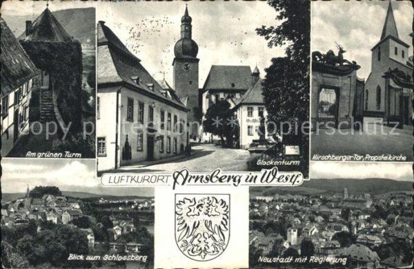 Arnsberg Westfalen Am grünen Turm Glockenturm Hirschberger