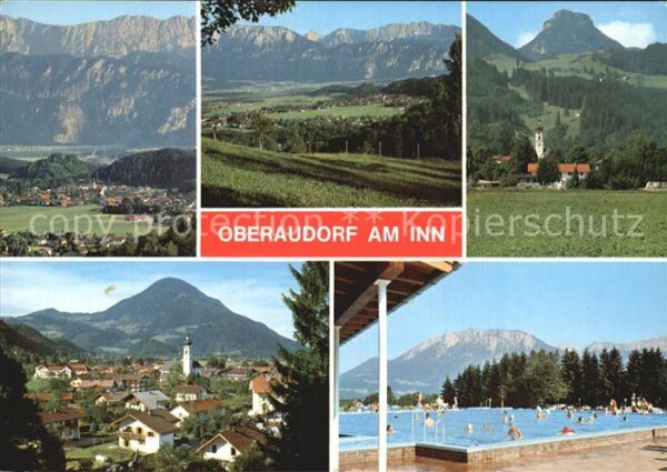 Oberaudorf Total Panorama Kirche Stadtblick Schwim