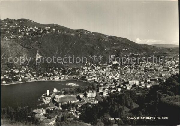 Como Lago di Como e Brunate Panorama