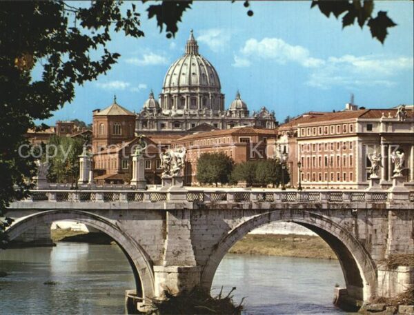 Roma Rom Basilica di S Pietro dal Lungotevere