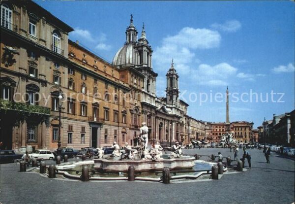Roma Rom Piazza Navona Brunnen