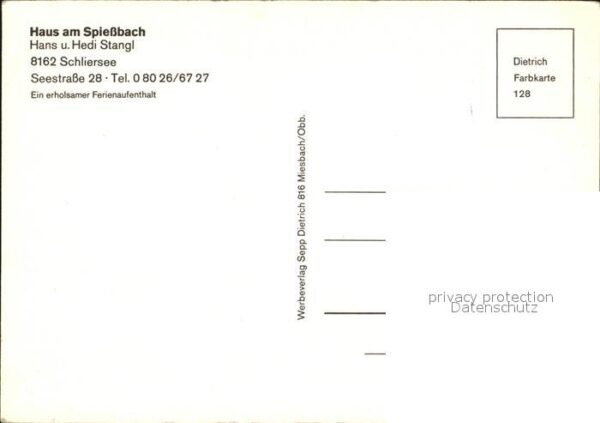 Schliersee Haus am Spiessbach Garten Treppenaufgan – Bild 2