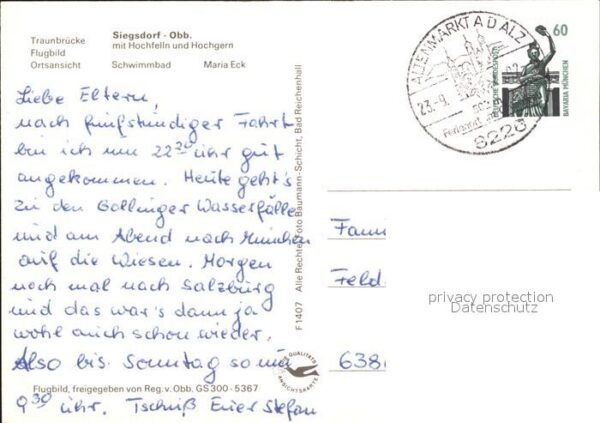 Siegsdorf Oberbayern Traunbrücke Fliegeraufnahme Ortsansicht – Bild 2