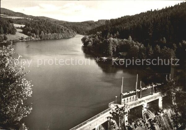 Hoellensteinsee Ausflugsgaststätte Seeblick Sperrmauer