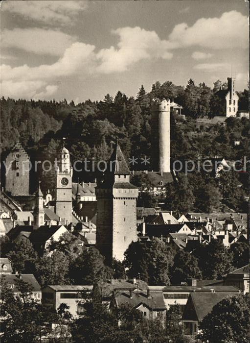 Ravensburg Wuerttemberg mit Burgen und Kirchen