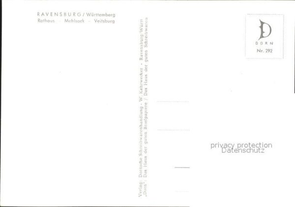 Ravensburg Wuerttemberg Rathaus Mehlsack Veitsburg – Bild 2