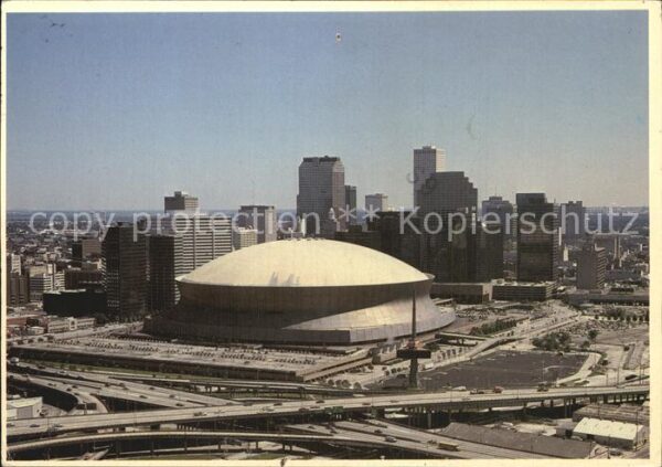 New Orleans Louisiana Superdome Skyline of Downtown