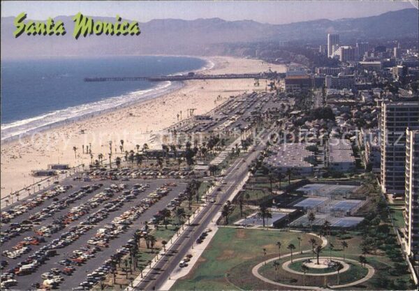 Santa Monica Aerial View of Santa Monica Beach