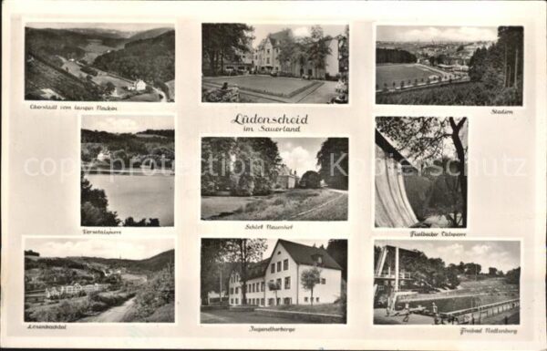 Luedenscheid Oberstadt vom langen Nacken Stadion Fue